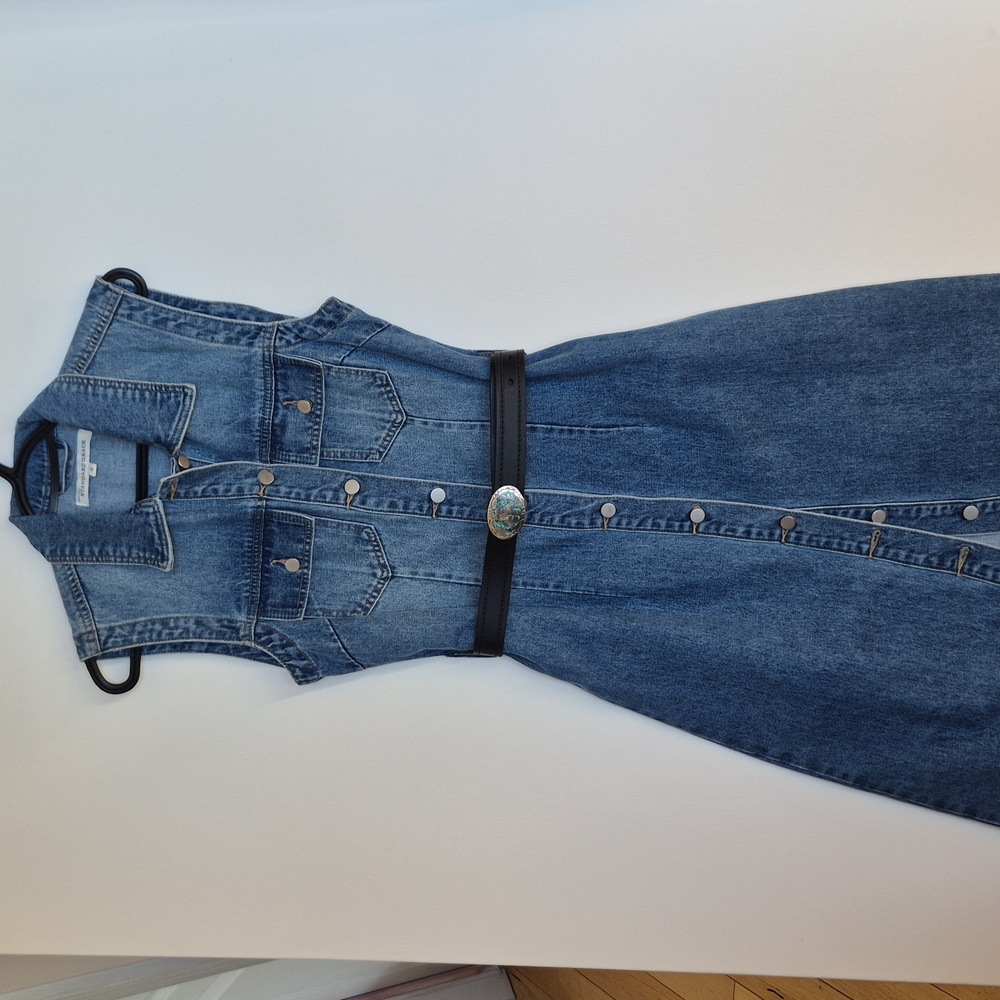 Sleeveless Jean Dress